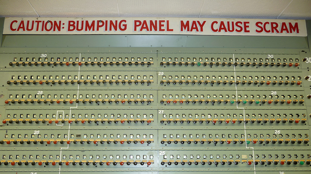 Caution: Bumping Panel May Cause SCRAM!